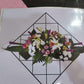Home Wall Art Grid Flower Pattern Sticker Office Decals The Flowers